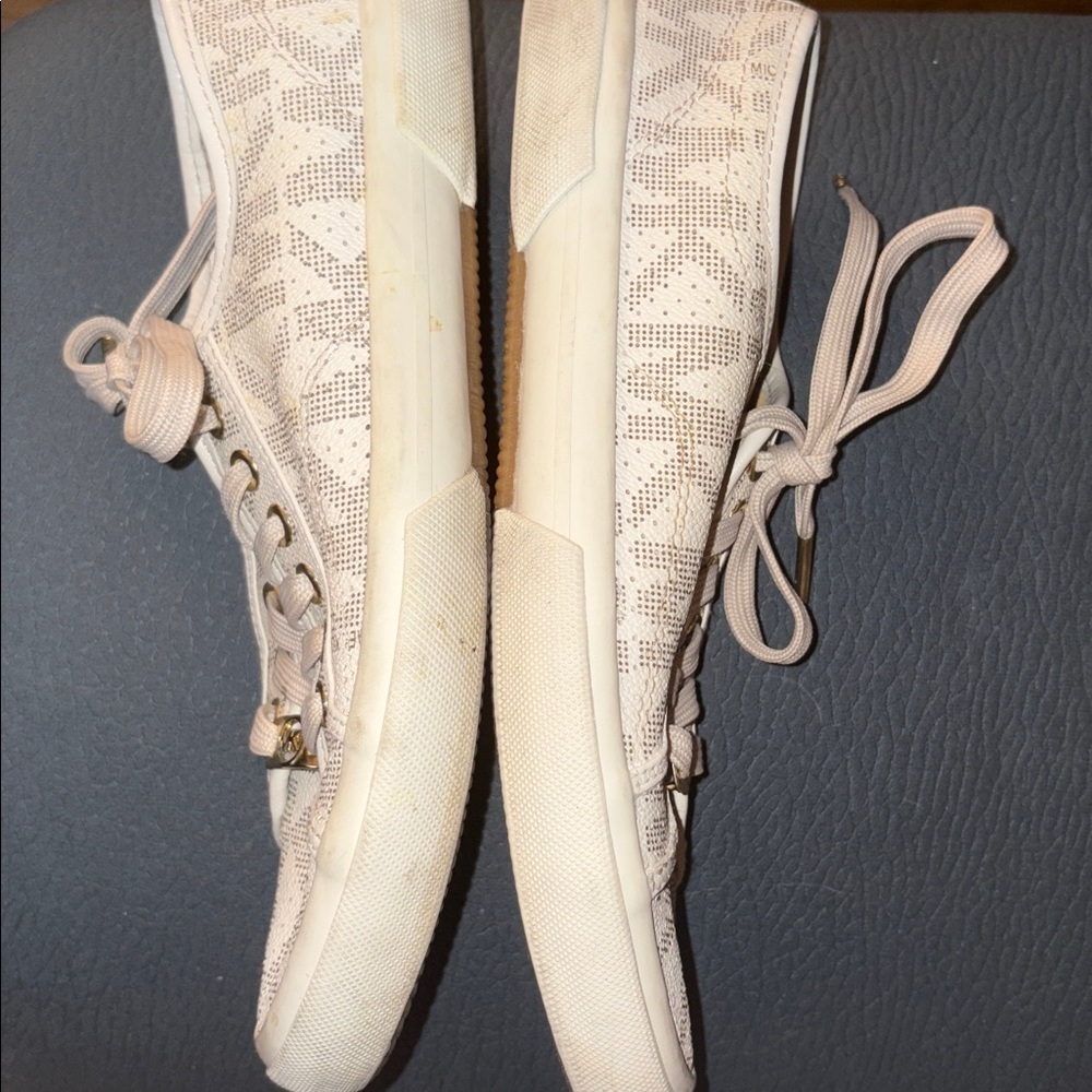 Michael Kors Logo Print Sneakers Preowned Light Wear - Picture 7 of 8
